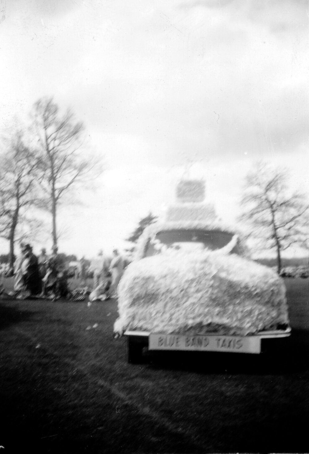Blue Band Taxis Car - Hastings Blossom Festival Parade 1956
