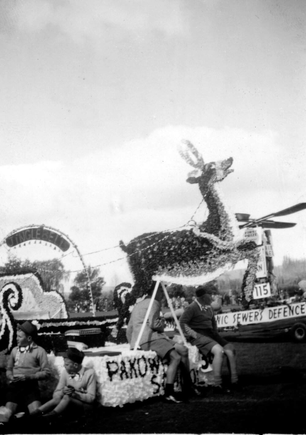 Pakowhai School Float - Hastings Blossom Festival Parade 1956