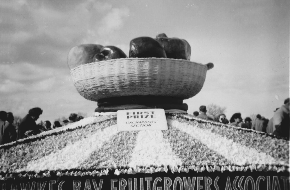 Hawke's Bay Fruitgrowers Association Float - Hastings Blossom Festival Parade 1956