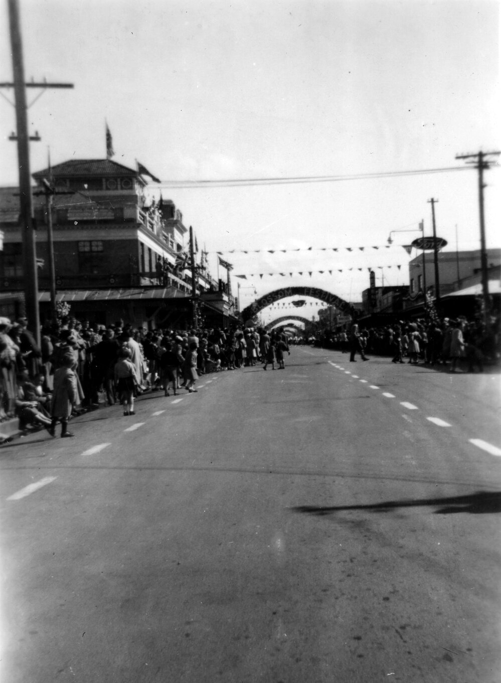 Heretaunga Street - Hastings Blossom Festival Parade 1956