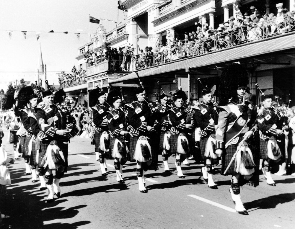 Pipe Band - Hastings Blossom Festival 1959