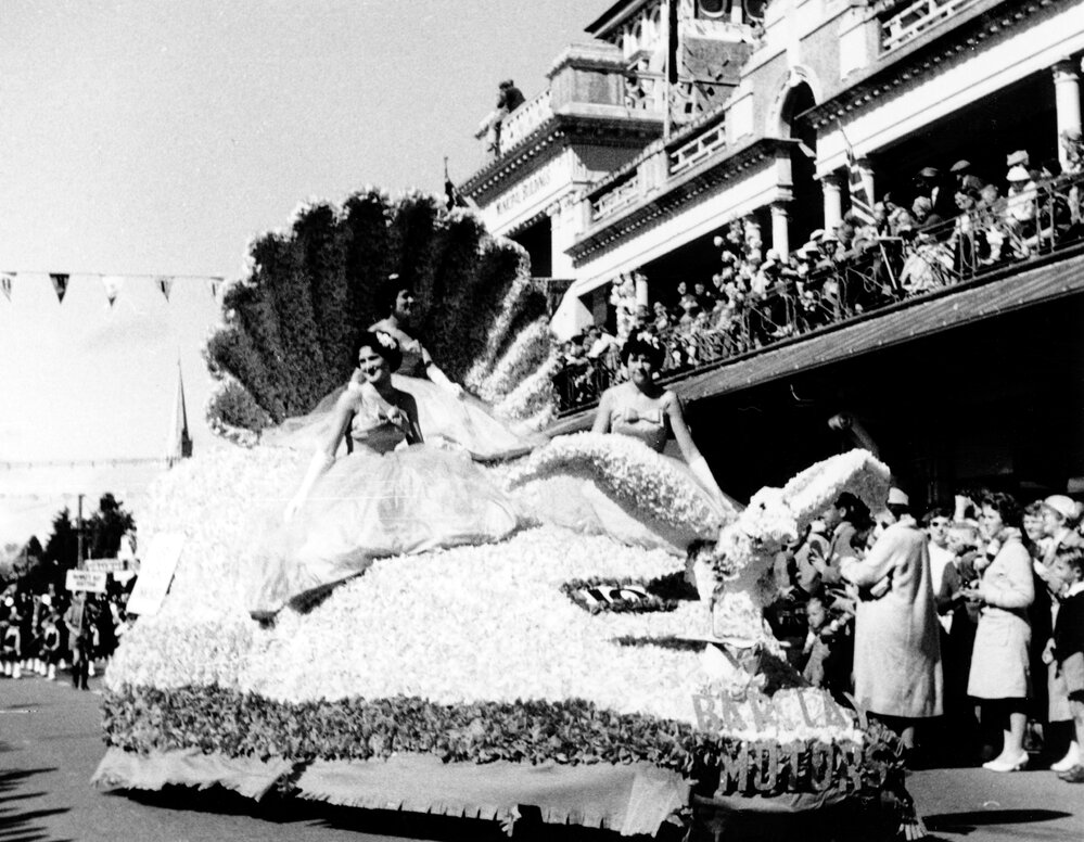 Barclay Motors Float - Hastings Blossom Festival 1959