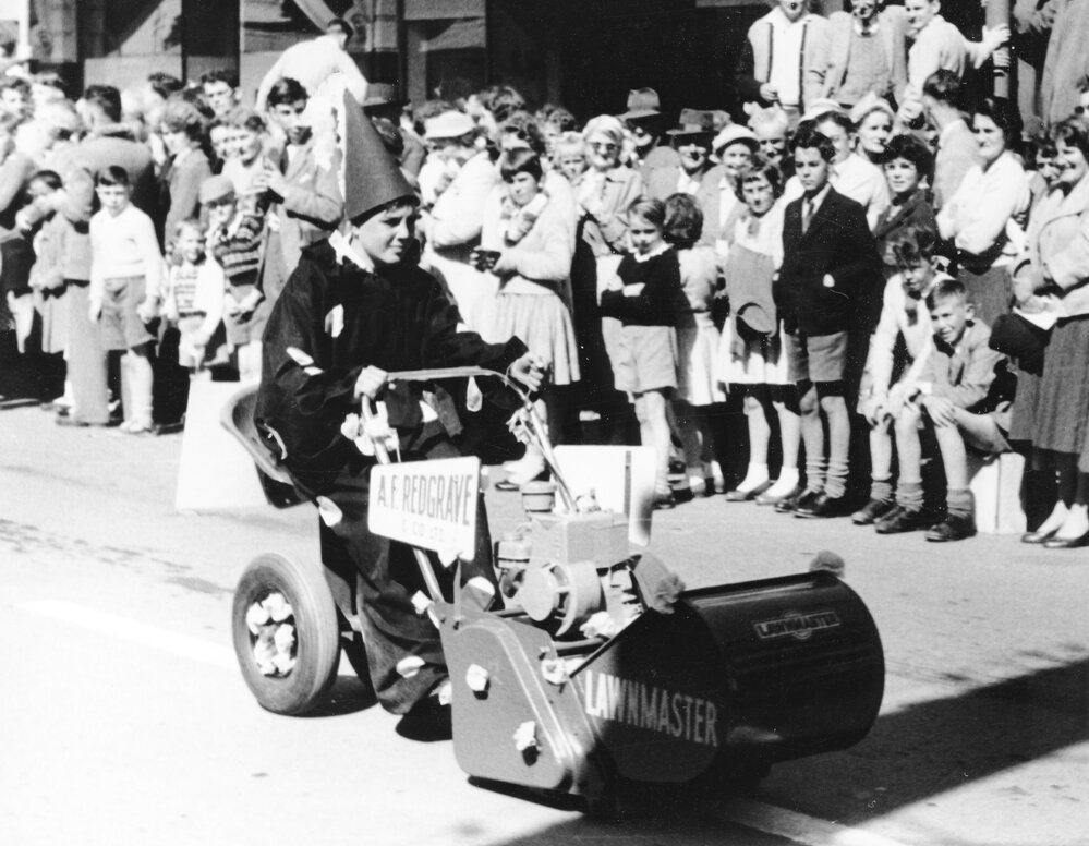 Lawnmaster Ride-on Mower - Hastings Blossom Festival 1959