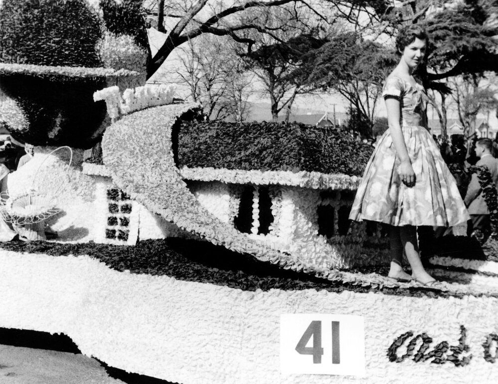 Morrison Motor Mowers Float - Hastings Blossom Festival 1959
