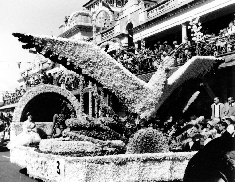 Napier Soundshell Float - Hastings Blossom Festival 1959