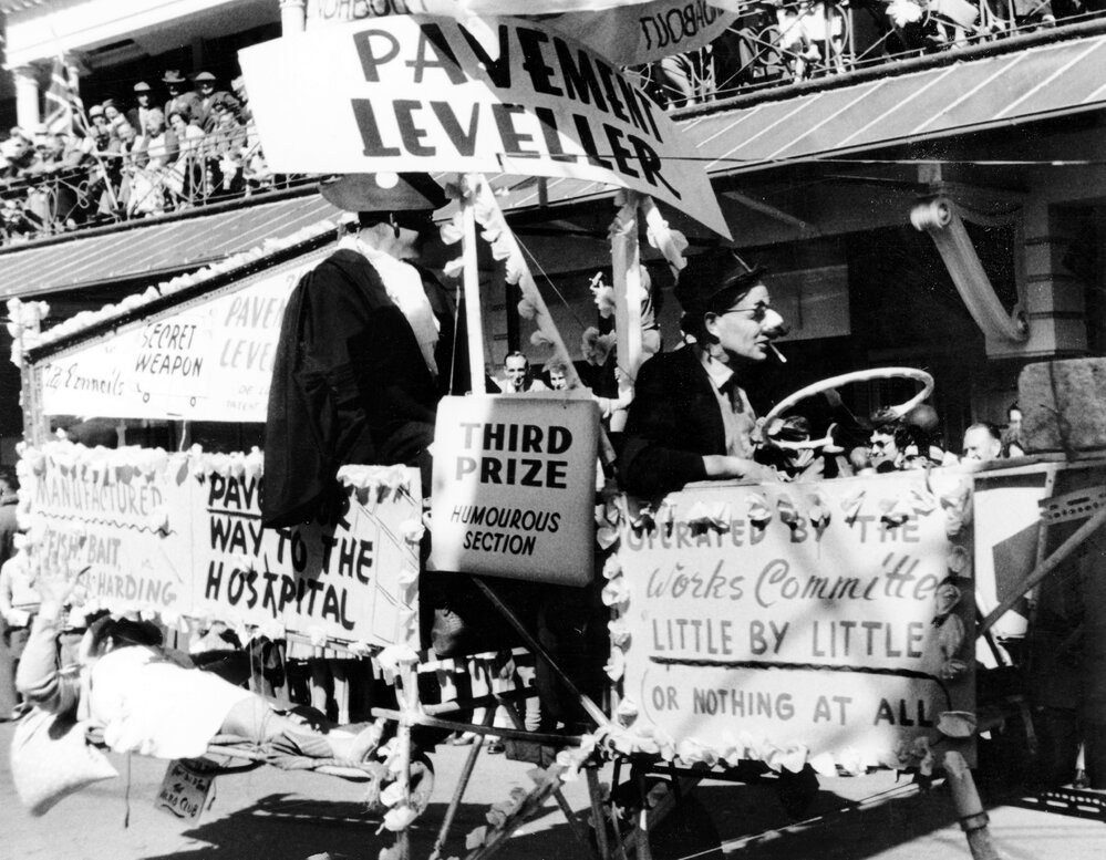 Pavement Leveller Float - Hastings Blossom Festival 1959