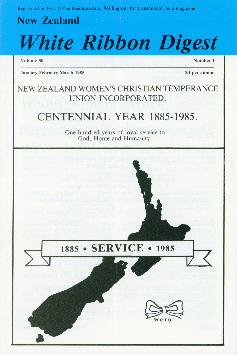 New Zealand White Ribbon Digest