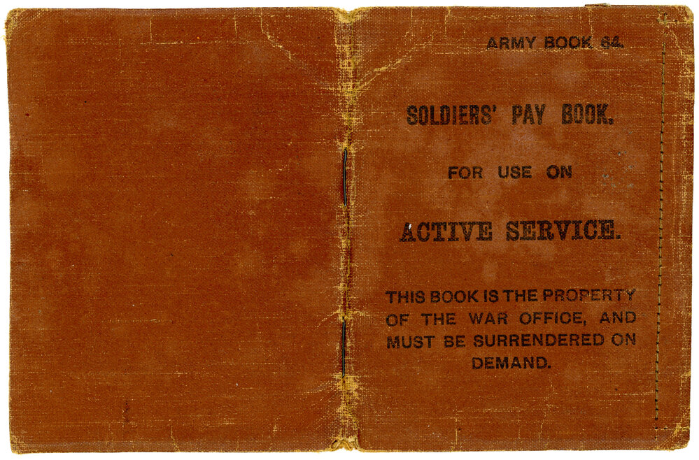 WW1 Soldier's Pay Book Belonging to Roy Wellwood