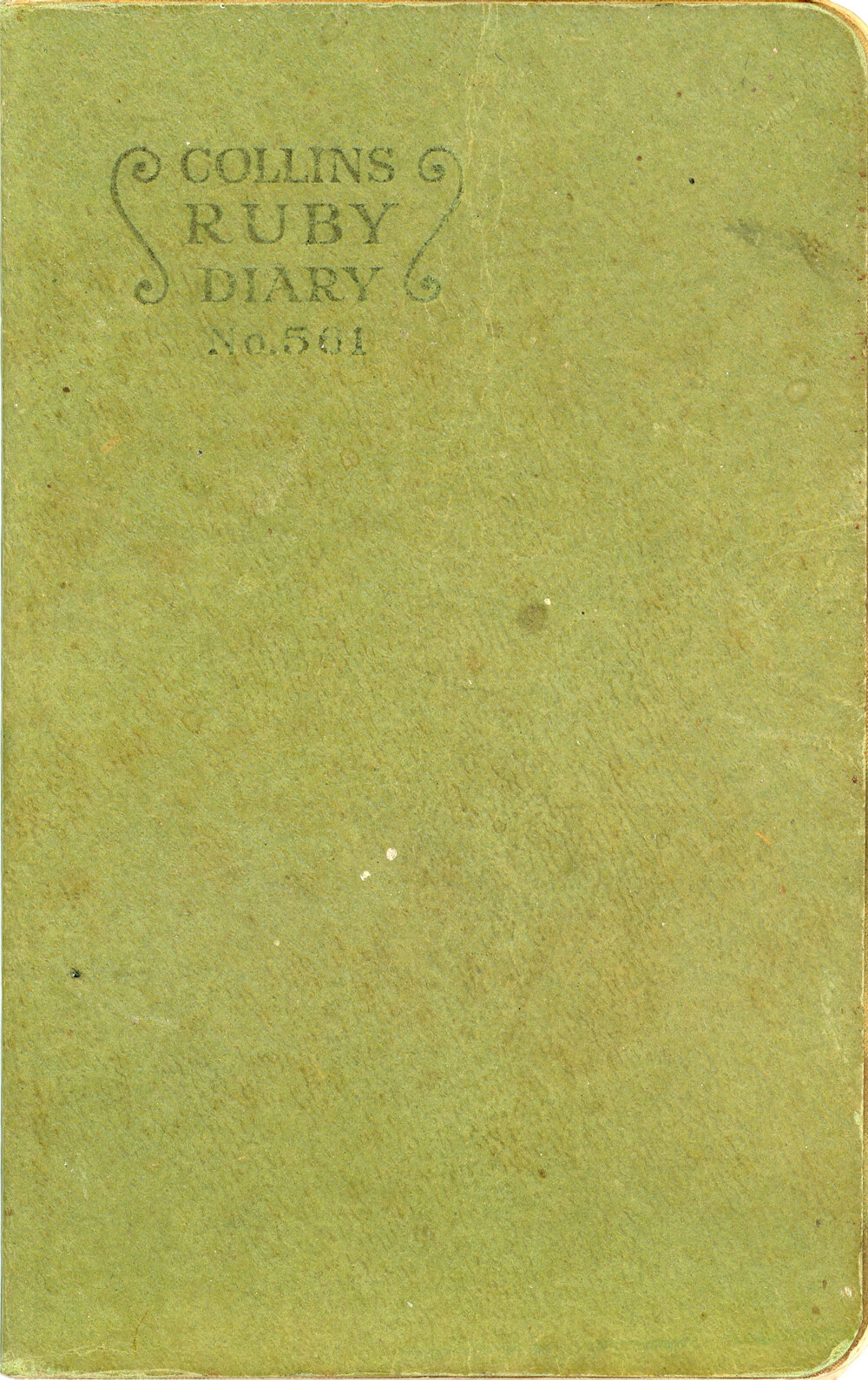 Roy Wellwood - Diary 1956