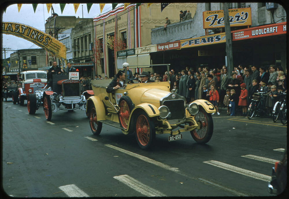 Three Vintage Vehicles - Transport Through the Ages Parade 1956