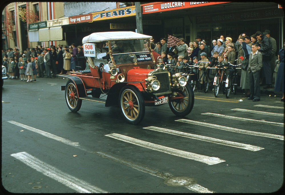 1908 Clement Talbot car - Transport Through the Ages Parade 1956
