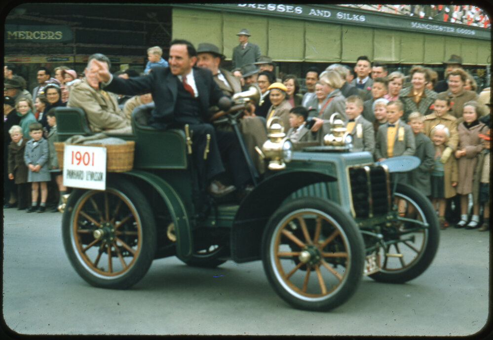 1901 Panhead Levassor - Transport Through the Ages Parade 1956