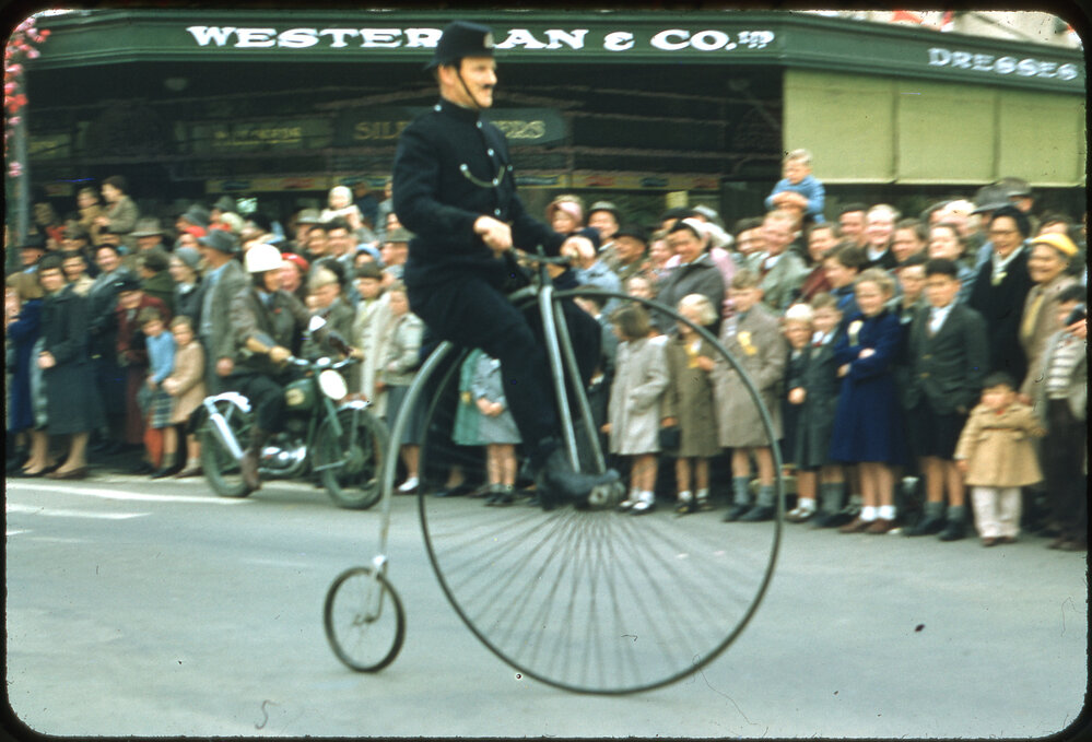 Penny Farthing -  Transport Through the Ages Parade 1956