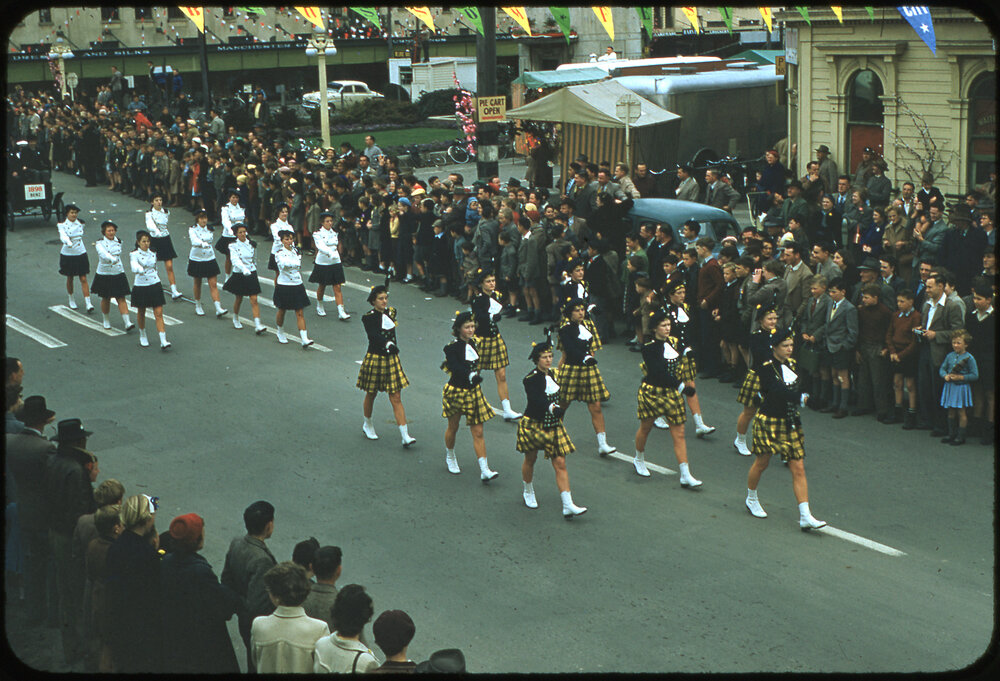Marching Teams - Transport Through the Ages Parade 1956