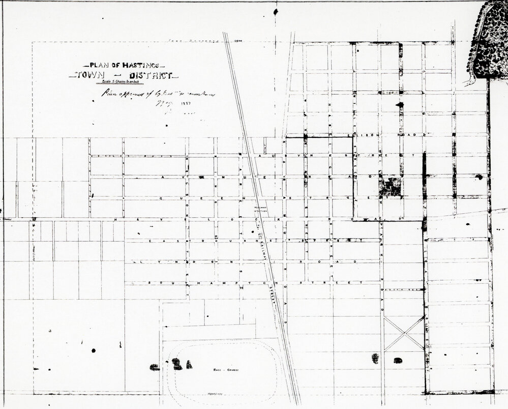 Plan of Hastings Town District 1887