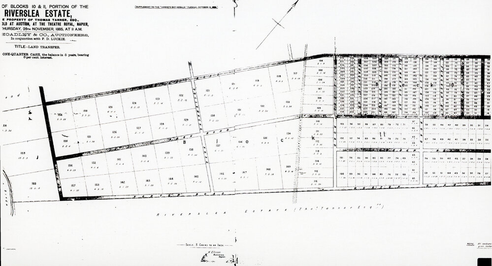 Map of Tanner Property for Auction