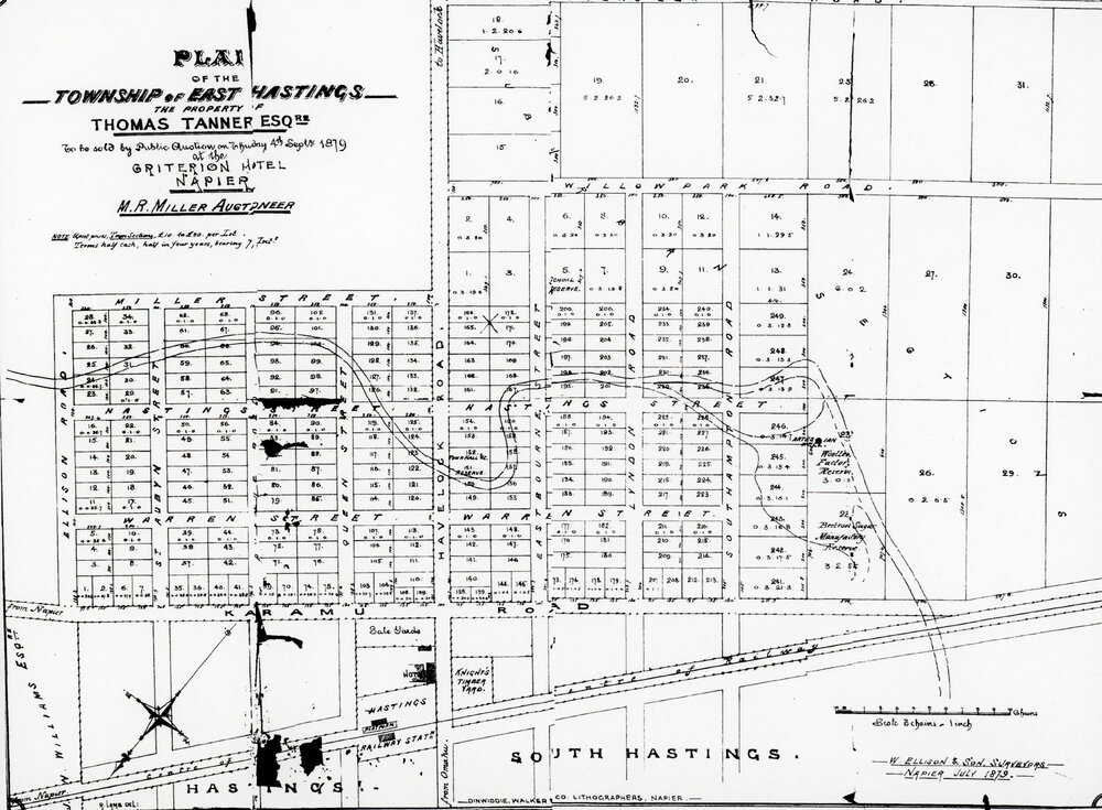 Map of Tanner Property for Auction
