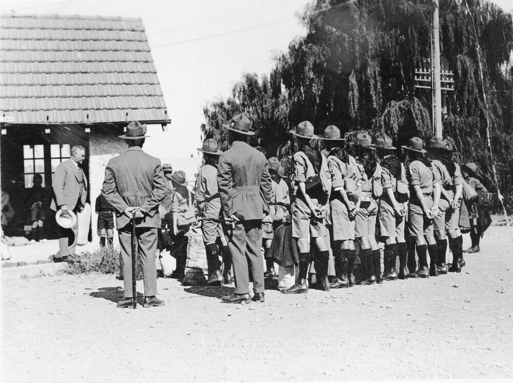 Mr John Henry Joll Farewelling Scouts