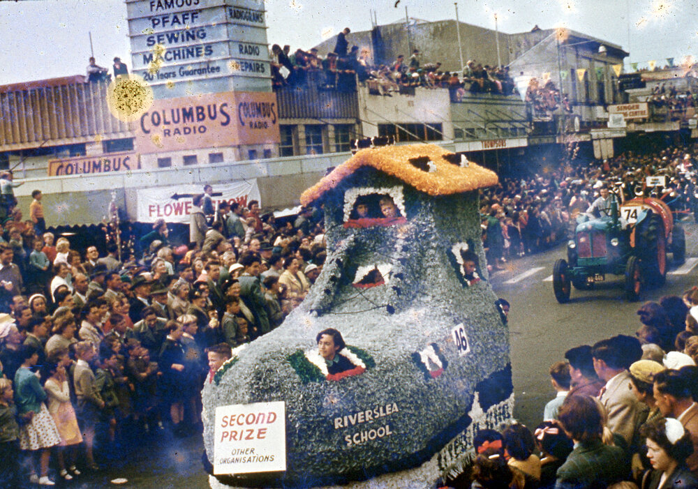 Riverslea School Float - Hastings Blossom Festival Parade 1958
