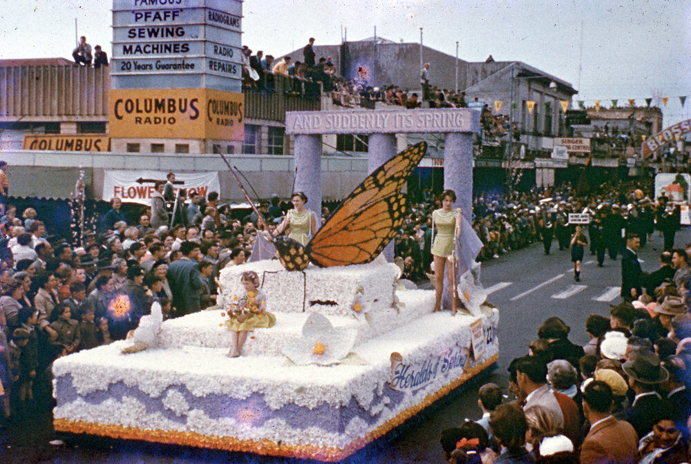 Heralds of Spring Float - Blossom Festival Parade 1958
