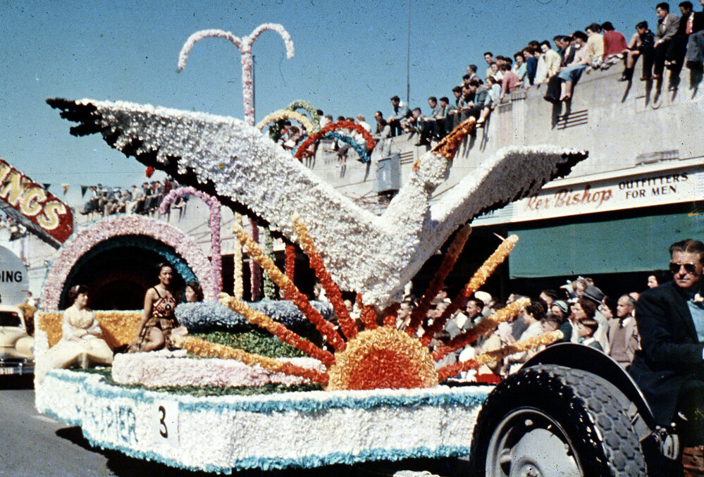 Napier City Float - Blossom Festival Parade 1959