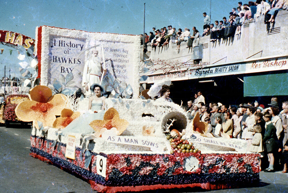 Aerial Mapping Float - Blossom Festival Parade 1959