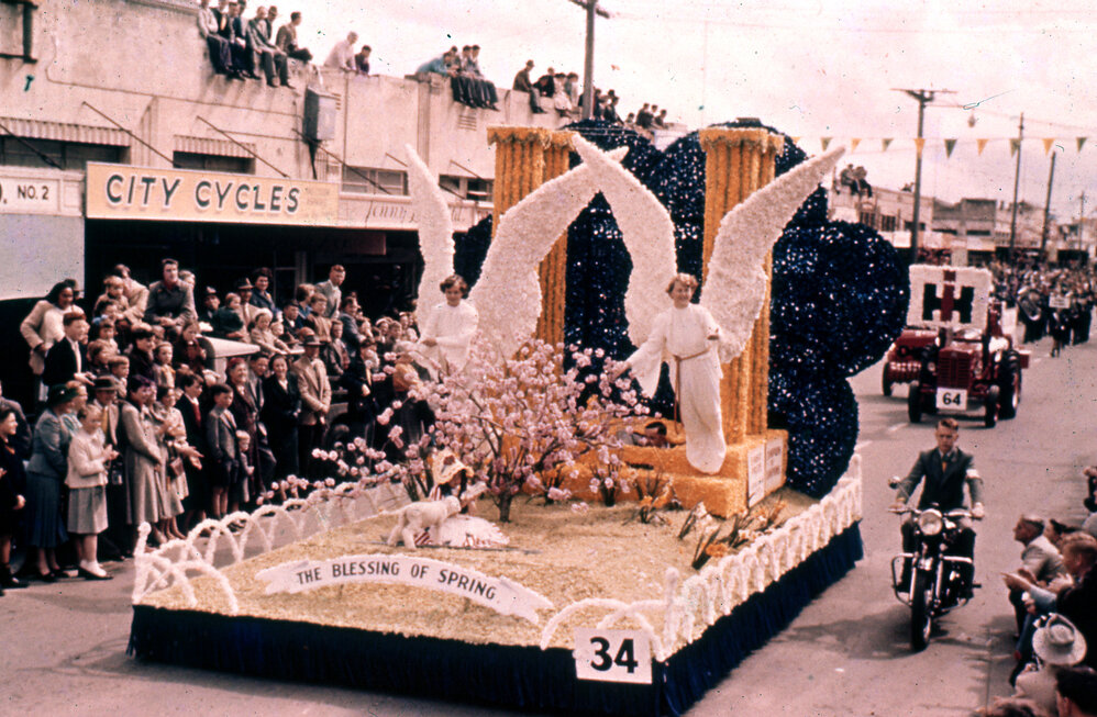 Spring Float - Blossom Festival Parade 1957