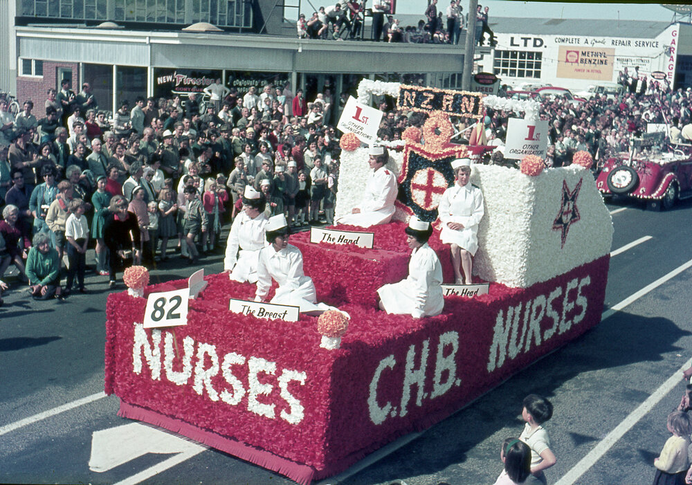 Central HB Nurses Float - Blossom Festival Parade 1967