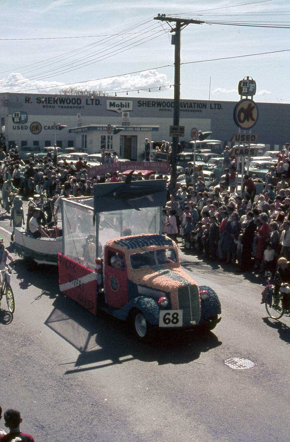 Divers Club Float - Blossom Festival Parade 1967