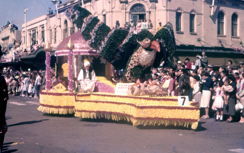 Arabian Nights Float - Hastings Blossom Festival Parade 1959