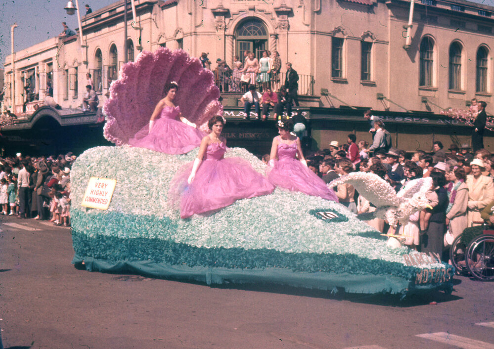 Barclay Motors Float - Hastings Blossom Festival Parade 1959
