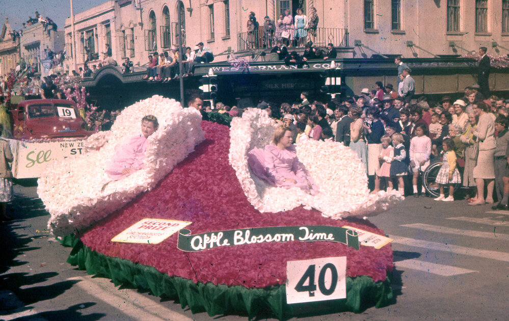 Apple Blossom Float - Hastings Blossom Festival Parade 1959