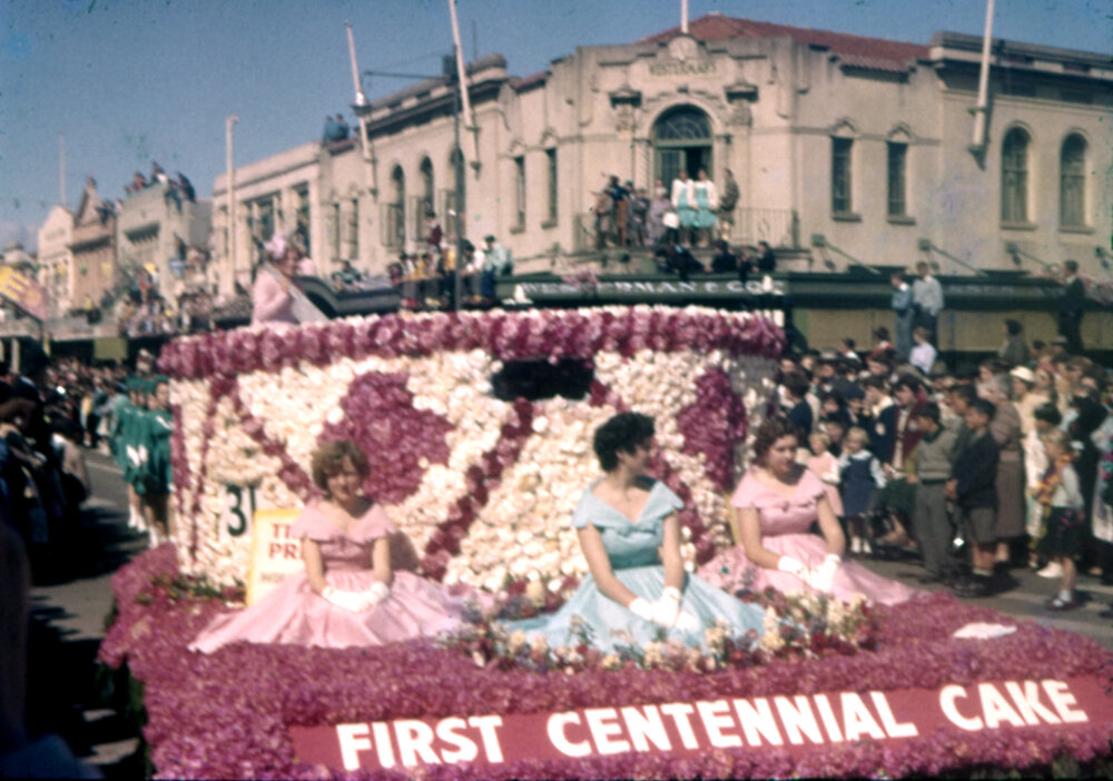 Thodey's Orchard Float - Hastings Blossom Festival Parade 1959