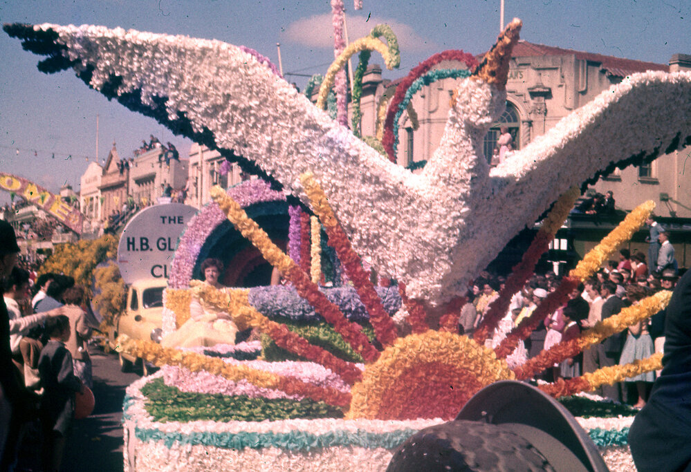 Napier City Float - Hastings Blossom Festival Parade 1959