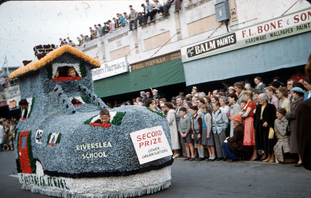 Riverslea School Float - Hastings Blossom Festival Parade 1958
