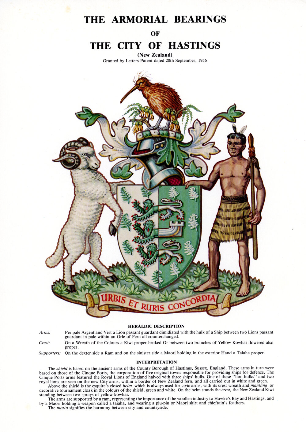 Armorial Bearings of The City of Hastings