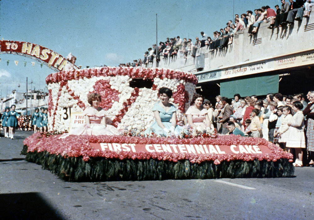Thodey's Orchard Float - Hastings Blossom Festival Parade 1959