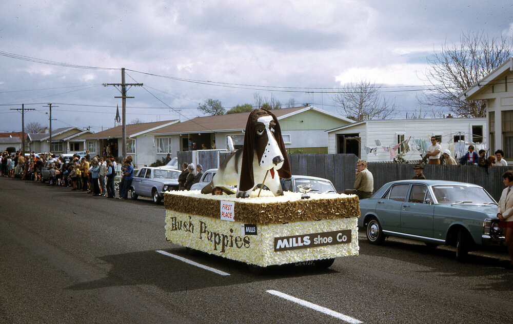 Hush Puppies Float  - Hastings Blossom Festival 1970