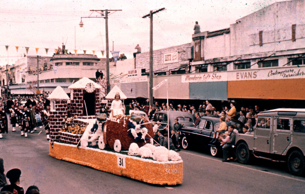 Cinderella Float - Blossom Festival Parade 1957