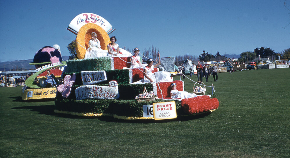 Watties Float - Hastings Blossom Festival Parade 1959