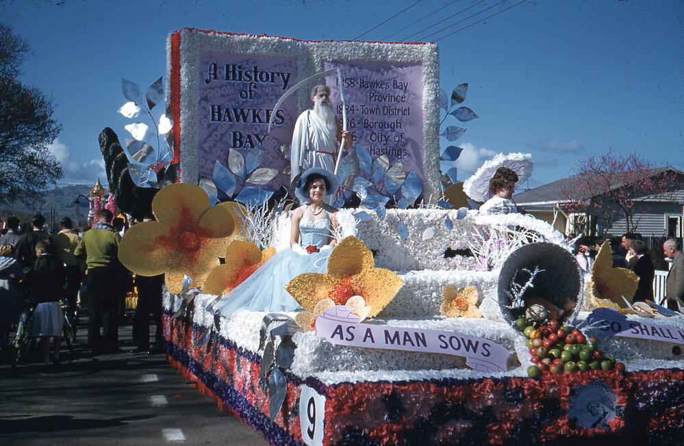 Aerial Mapping Float - Blossom Festival Parade 1959