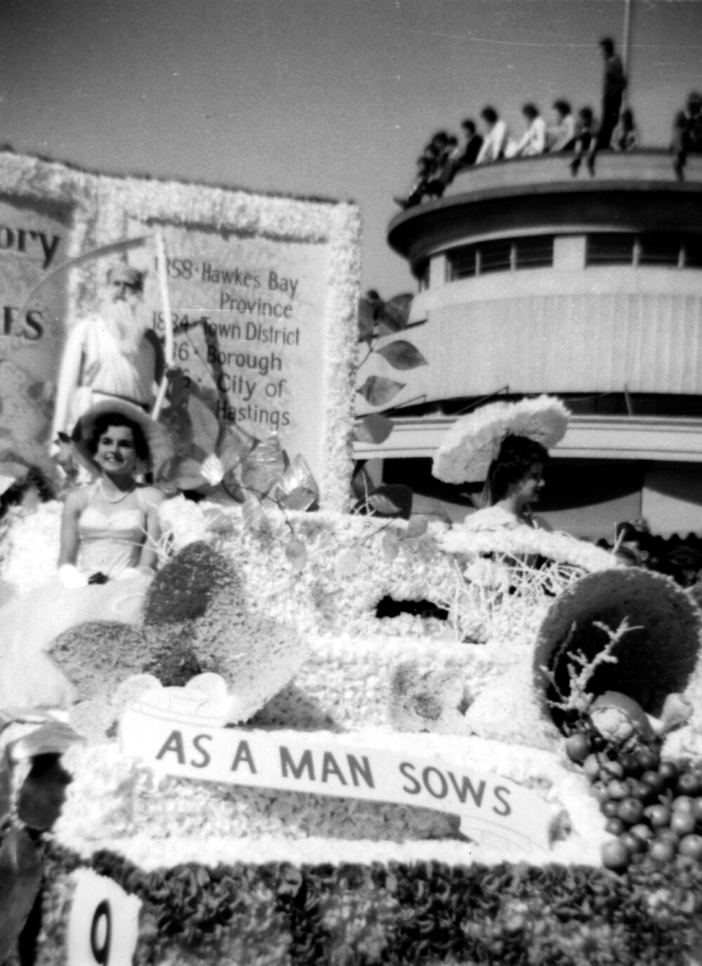 Aerial Mapping Float - Blossom Festival Parade 1959