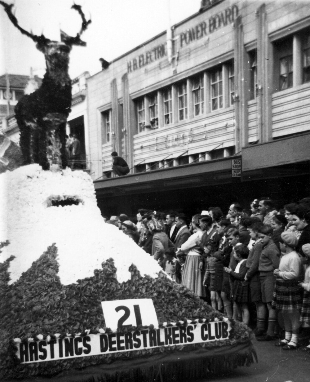 Deerstalkers Club Float - Hastings Blossom Festival 1958
