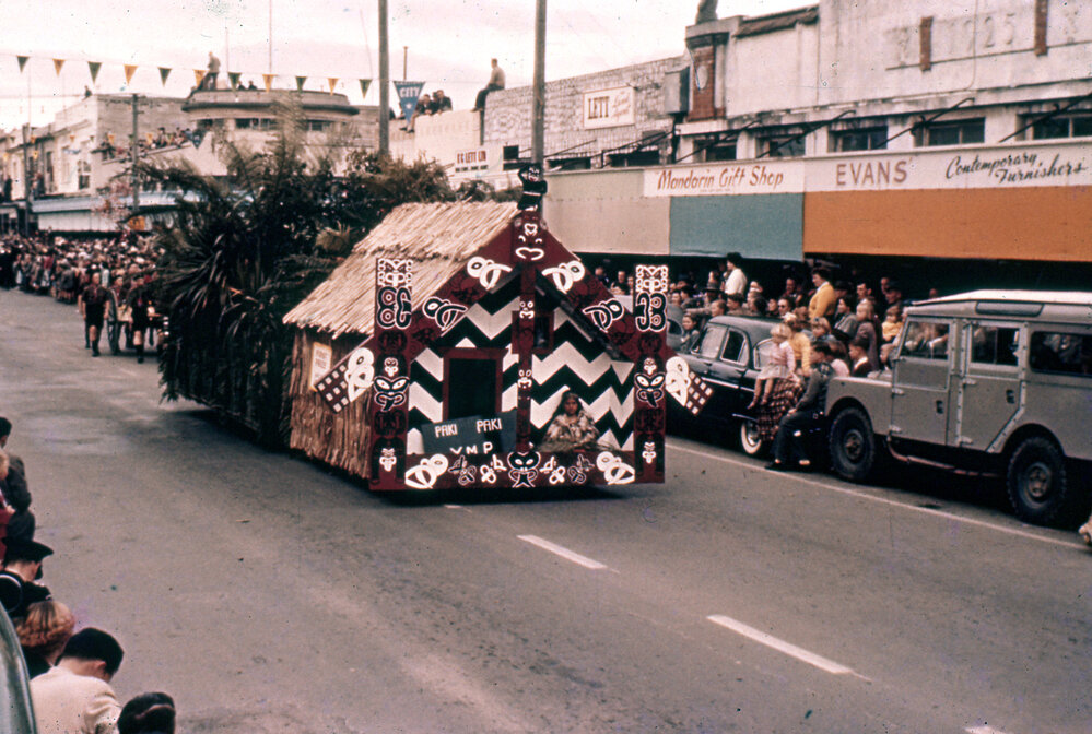 Pakipaki YMP Float - Hastings Blossom Festival Parade 1957