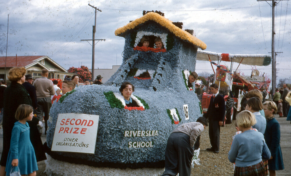 Riverslea School Float - Hastings Blossom Festival Parade 1958