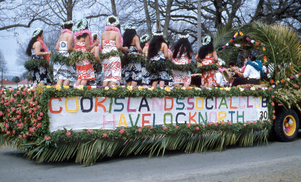 Cook Islands Social Club - Blossom Festival Parade 1958