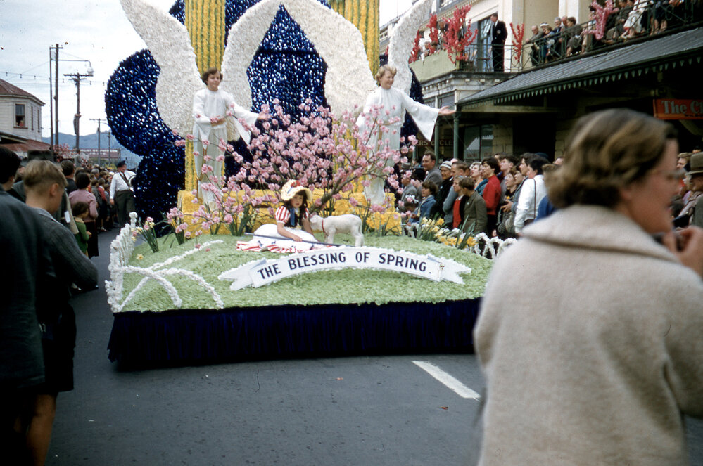 Hawke's Bay Farmers Float - Hastings Blossom Festival Parade 1957