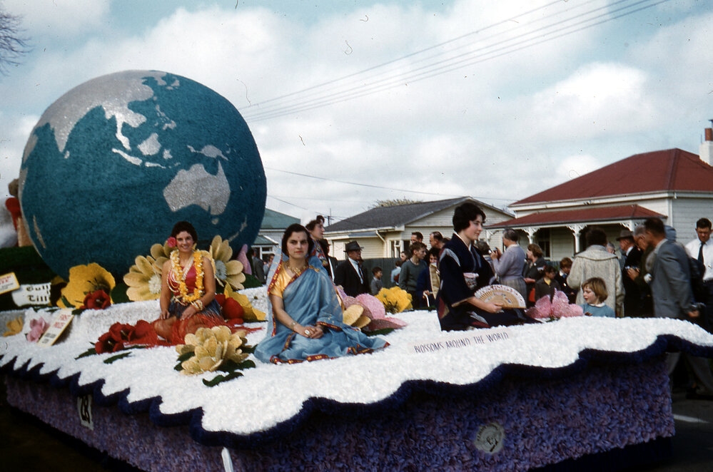 Aerial Mapping Float - Hastings Blossom Festival Parade 1961
