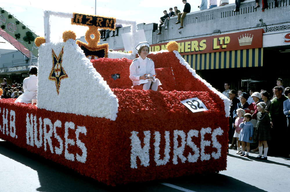 Central HB Nurses Float - Blossom Festival Parade 1967