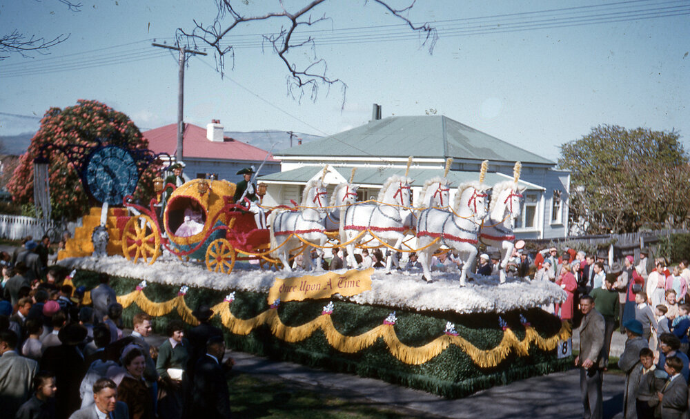 Cinderella Float - Hastings Blossom Festival Parade 1959